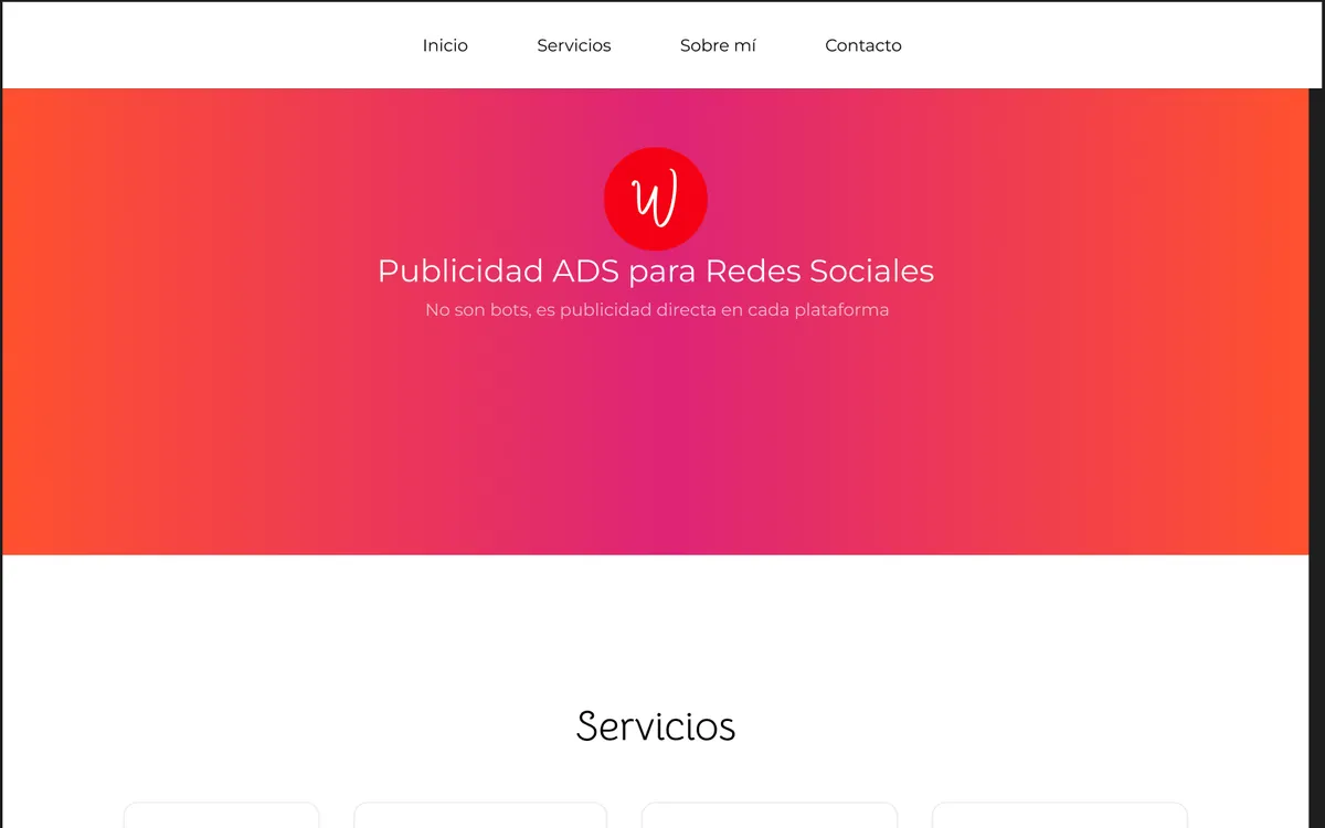 Vista previa del sitio web de WillARP